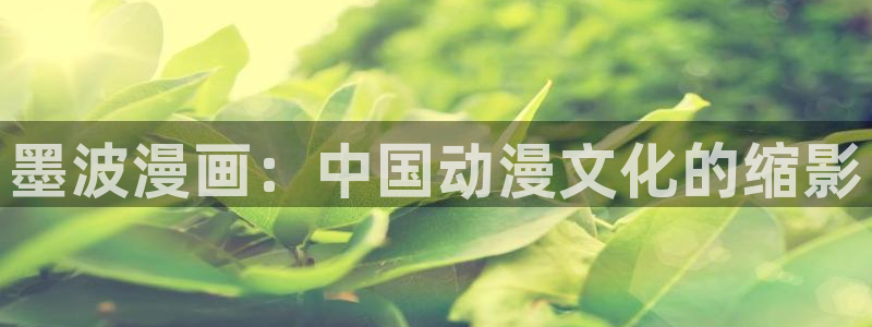 好看的韩漫在线那观看：墨波漫画：中国动漫文化的缩影